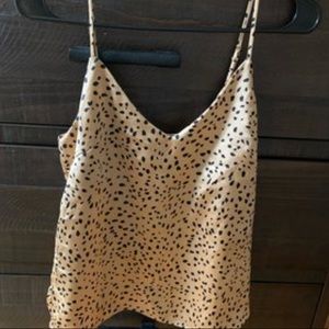 Satin Cheetah Print Cami